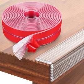 HOMREALM Baby Proofing 16.4ft Long (1.97 Wide) Corner Protector Baby Corner Guards Furniture Corner & Edge Safety Bumpers Clear Baby Proofing Bumper Cushion for Table Furniture Sharp Corners
