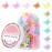 JASVERLIN Butterfly Clips for Hair 50pcs, Cute Mini Small Hair Accessories for Kids Toddler Girls Women 90s Y2K Colorful Pastel Clip Claw, 10 Colors (Jelly)