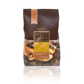 Italwax Natural - 500g / 1.1lb - Hard wax beads for hair removal - Natural formulation ideal for sensitive skins - Unscented - Recommended for Bikini area and Armpits