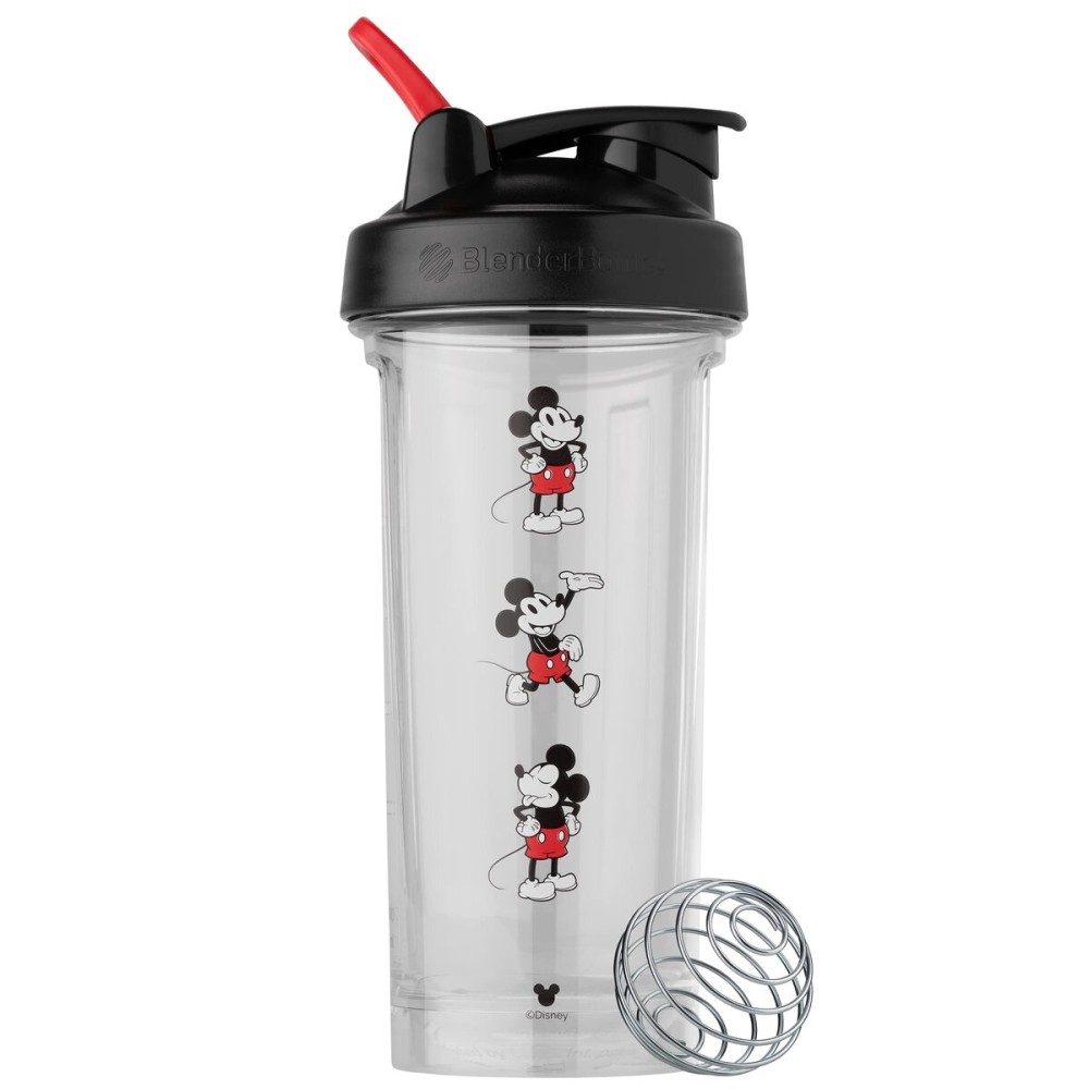 BlenderBottle Mickey & Friends Shaker Bottle Pro Series, Perfect for Protein Shakes and Pre Workout, 28-Ounce, Attitude is Everything