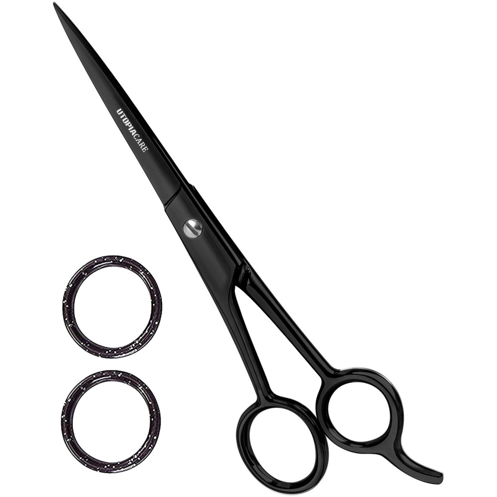 Utopia Care Hair Cutting and Hairdressing Scissors 6.5 Inch, Premium Stainless Steel Shears with Smooth Razor and Sharp Edge Blades for Salons, Men, Women and Kids, Rainbow