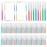 GOUWEIBA 100 pcs Braces Brush Disposable Interdental Brush Toothpick Dental Flossing Head Oral Dental Hygiene Flosser Tooth Cleaning Tools (Mixed Color)