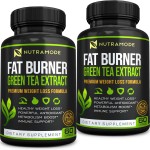 Premium Green Tea Extract Fat Burner Supplement EGCG-Natural Appetite Suppressant-Healthy Weight Loss Diet Pills That Work Fast for Women and Men-Detox Metabolism Booster to Burn Belly Fat Fast-2 pack