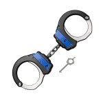 ASP Identifier Ultra Plus Chain Handcuffs, Double-Locking Colored Handcuffs, Forged Aluminum Cuffs, Police and Law Enforcement Gear, Security Guard Equipment, Grey