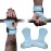 MANUEKLEAR Gym Straps, Double Leather Lifting Straps for Men Deadlift with Cushion Wrist Loop, Gym Lifting Wrist Wraps for Weightlifting