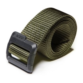 CQR Tactical Belt, Military Style Heavy Duty Belt, Webbing EDC Quick-Release Buckle, Flex Poly Green, XX-Large