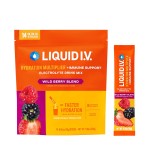 Liquid I.V. Hydration Multiplier +Immune Support - Wild Berry Blend | Electrolyte Powder Drink Mix | 1 Pack (14 Servings)