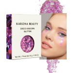 KARIZMA Disco Unicorn Body Glitter. 10g Chunky Face, Hair, Eye and Body for Women. Rave Festival Accessories, Cosmetic Makeup. Loose Set