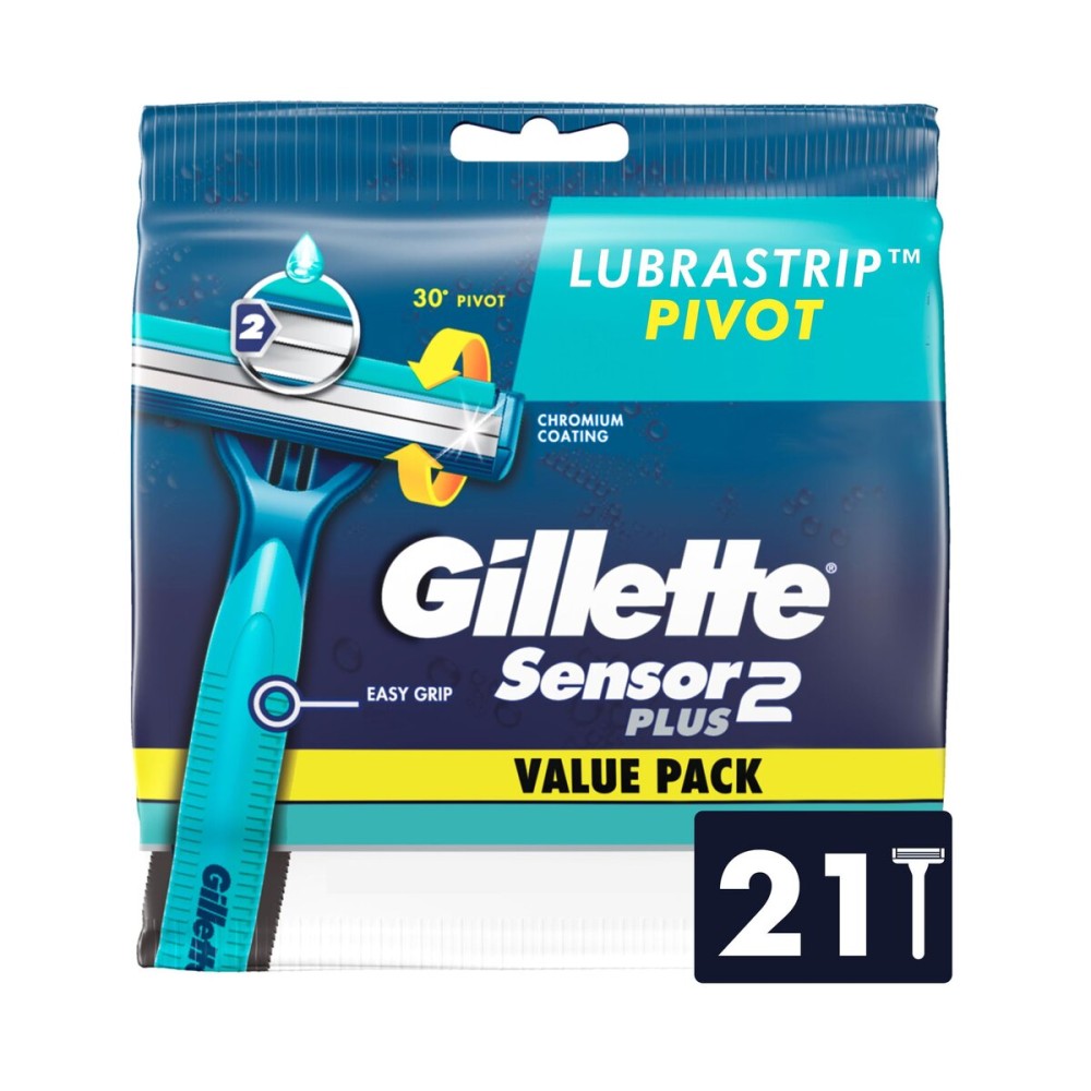 Sensor2 Plus Pivot Men\'s Disposable Razor, 21 Razors