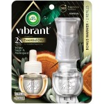 Air Wick Plug in Scented Oil Starter Kit (Gadget + 2 Refills), White Sage & Mahogany, Air Freshener, Essential Oils