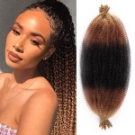 8 Packs Springy Afro Twist Hair 16 inch Pre-Separated Marley Twist Braiding Hair Soft Synthetic Crochet for Distressed Faux Locs Spring Twist Hair Extensions for Women (16 Inch (Pack of 8), 1B3027)