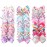 24PCS 4.5Inch Bows for Girls Boutique Grosgrain Ribbon Rainbow Hair Bow Alligator Hair Clips Pigtail Bows Unicorn Hair Clips for Baby Girls Toddler Kids Children Teens in Pairs