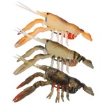 TRUSCEND Pre-Rigged Fishing Jigs, 1:50 Super Durable TPE Bass Fishing Lures, Well-Made Lifelike Soft Crayfish Swimbait, Weedless MarshSwamp Fishing Lure for Trout Crappie Walleye, Keep Separately!