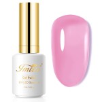 Imtiti Jelly Gel Nail Polish - Nude Pink, 0.5 Fl Oz, Soak Off LED-UV, Starter Kit for DIY Manicure