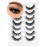 3D Clear Band False EyeLashes Natural Look Cat Eye Wispy Fake lashes Short Supernatural Cross Soft Reusable Lashes 7 Pairs-Happy Heartbeat(No.218)