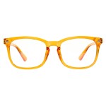 MAXJULI Blue Light Blocking Glasses,Computer Reading/Gaming/TV/Phones Glasses for Women Men(Gloss Orange)