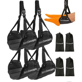 Airplane Footrest (4 Pack), Perfect Foot Hammock for Airplane Travel or Office - Relax Your Feet