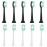 Replacement Toothbrush Heads Compatible with AquaSonic Black Series Electric Toothbrush 10 Pack Everystep,Not for AquaSonic Duo Series