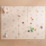 Nuby Reversible Baby Floor Mat, 77 x 58 - Foldable and Lightweight Baby Play Mat for Floor - Easy Storage and Travel - Stars and Sky