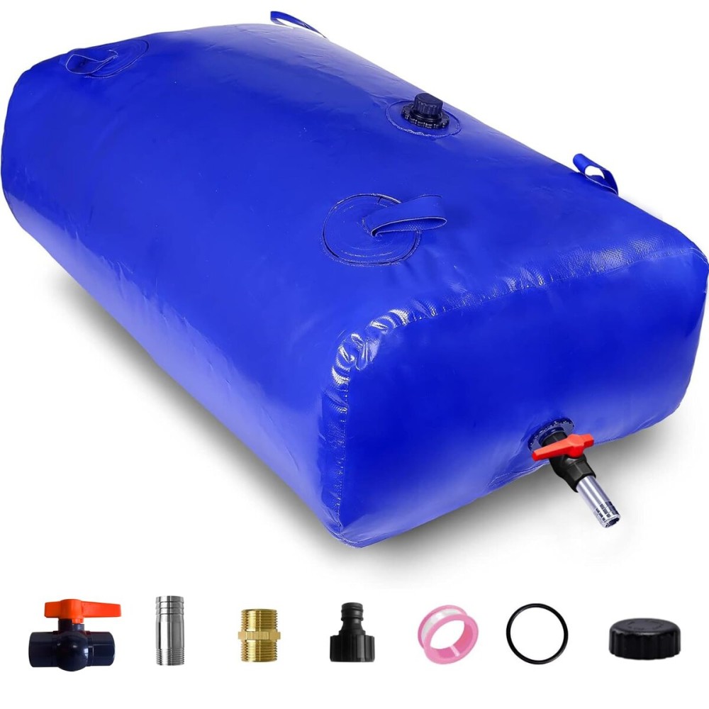 240 L/63.4 gal Water Bladder Storage Containers, Foldable Portable Water Tank Large Capacity Soft Water Bag, Drought Resistance, Fire Prevention, Emergency Water