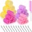 Self Grip Hair Rollers Curlers Set 36Pcs, Hair Roller Sets 4 Sizes (Jumbo, Large, Medium, Small) with Clips and Comb for Long Medium Short Thick Fine Thin Hair Volume