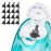 FireAnt Silicone Saline Pods Refills Accessories Compatible with Navage Nasal Care, 16 Pack Reusable Silicone Salt Pads Refills Replacements, Easy Operation (Black 16 Packs)