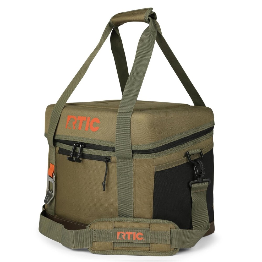 RTIC 15 Can Everyday Cooler, Soft Sided Portable Insulated Cooling for Lunch, Beach, Drink, Beverage, Travel, Camping, Picnic, for Men and Women, Olive