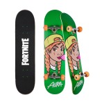 Fortnite 31 Skateboard - Cruiser Skateboard with Printed Graphic Grip Tape, ABEC-5 Bearings, Durable Deck & Smooth Wheels