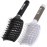 TaiBest Boar Bristle Hair Brush Set - Dry/Wet Hair Brushes Detangler for Fine, Thick, Curly Hair - Curved and Vented Hair Brush for Women, Men or Kids