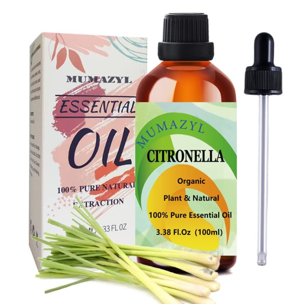 Citronella Essential Oil for Diffuser for Home Office Bedroom Bathroom Study Living Yoga Room,100ml 1 Pack