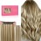 WENNALIFE Wire Hair Extensions (Increase 50% Lifespan) Real Human Hair 12 inch 100g Ash Brown with Platinum Blonde Highlights Remy Real Hair Extensions Invisible Wire Human Hair Fish Line