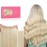 WENNALIFE Wire Hair Extensions (Increase 50% Lifespan) Real Human Hair 12 inch 100g Bleach Blonde Remy Real Hair Extensions Invisible Wire Human Hair Natural Fish Line Straight Hair