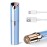 Facial Hair Remover for Women- as Seen on TV Painless Face Shaver -Mini Hair Remover, Electric Razor Shaver Portable Bikini Epilator for Lips, Chin, Armpit, Peach Fuzz, Fingers, Neck, Cheek(Blue)