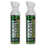 Boost Oxygen Large Sport Orange Aroma 10L Canister | Respiratory Support for Aerobic Recovery, Altitude, Performance & Health (2 Pack)