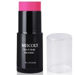 MEICOLY Pink Face Body Paint Stick(1.06Oz),Waterproof Sweatproof Pink Eye Black Softball/Baseball/Football,Cream Body Paint,Blendable Face Paint for Halloween Special Effects SFX Makeup
