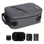 HOMEAL Smell Proof Stash BoxSmell Proof Containers with Combination Lock,Smell Proof Box,Smell Proof Stash Bag for Travel Gift for Man Women Dark Grey