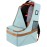 YOREPEK Padded Car Seat Travel Bag for Air Travel, Carseat Cover Backpack with Shoulder Straps, Large Carseat Gate Check Bag, Baby Travel Essential(Light Cyan)