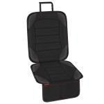 Sinvitron Car Seat Protector for Child Car Seat - Waterproof Non-Slip Leather Mat with 2 Mesh Pockets, Universal Seat Cover for Baby, Pets & Vehicles (1-Pack, Black)