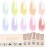 SHOYUM Jelly Pastel Gel Nail Polish Set 10Pcs Candy Colors Collection,Translucent Spring Summer nail gel polish Manicure at Home DIY Easter Mother\'s Day Gifts