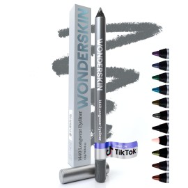 Wonderskin Eyeliner Pencil, 1440 Longwear Blue Glitter Eyeliner Pencil - Waterproof, Sharpenable & Smudge Proof