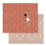 JumpOff Jo Baby Play Mat - Large Folding Foam Play Mat for Infants, Babies, Toddlers, Waterproof, Double-Sided (70 x 59) - Boho Hearts