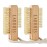 Larbois Nail Brush for Cleaning Fingernails, 2Pack Wooden Nail Brushes Fingernail Brush for Cleaning Nail Scrub Brush Two-Sided with Hanging Rope (Beechwood)