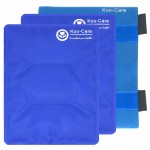 Koo-Care 2 Large Gel Ice Packs for Injuries Reusable Hot Cold Pack Wrap with Strap - Flexible Cold Compress for Shoulder Rotator Cuff, Hip, Knee Replacement Pain Relief Post-Surgery Recovery 11 x 14