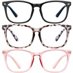 hunsquer Blue Light Glasses for Woman/Men Computer Blue Light Glasses