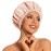 Reusable Shower Cap for Women, Large Waterproof Shower Bonnet Washable Elastic Band Bath Accessories Hair Hat for Long Hair, Braids(Beige)