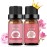 Sedbuwza Peony Lotus Essential Oil Set, Peony Fragrance Oil Lotus Scent Oil Set for Diffuser, Aromatherapy, Massage, Soap, Candle Making 2 x 10 ml