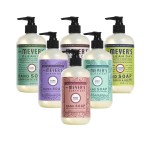 Mrs. MEYER\'S New 6 Scent Variety Pack, 1 Peony, 1 Geranium, 1 Honeysuckle, 1 Basil, 1 Lavender, 1 Lemon Verbena, 6 CT