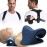 iBYWM Neck Stretcher & Posture Corrector for Women and Men, Cervical Traction for Spine Alignment, Adjustable Upper Back Brace & Elastic Support for Shoulder Back Pain Relief (Dark Blue)