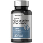 Horbach Glucosamine Chondroitin | Plus MSM & Turmeric | 180 Coated Caplets | Non-GMO, Gluten Free Supplement