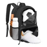 YOREPEK Soccer Backpack, Lightweight Soccer Bag, Water resistant Sport Equipment Bags Fit Basketball to Match Training